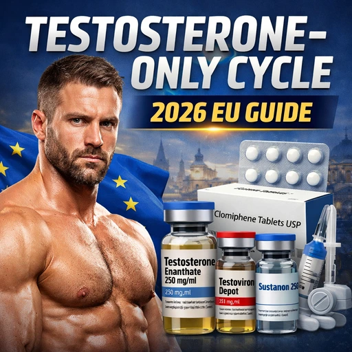 Testosterone-Only Cycle for Beginners (2026 EU Guide): Dosage, Results & Safety